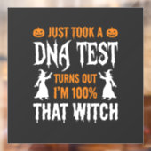 ハロウィーンDNA鑑定ウィッチ グラフィック おもしろ ウィンドウサイン (シート2)