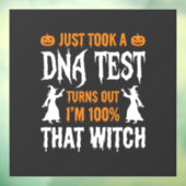ハロウィーンDNA鑑定ウィッチ グラフィック おもしろ ウィンドウサイン (シート3)