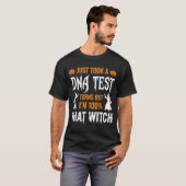 ハロウィーンDNA鑑定ウィッチ グラフィック おもしろ Tシャツ (正面フル)