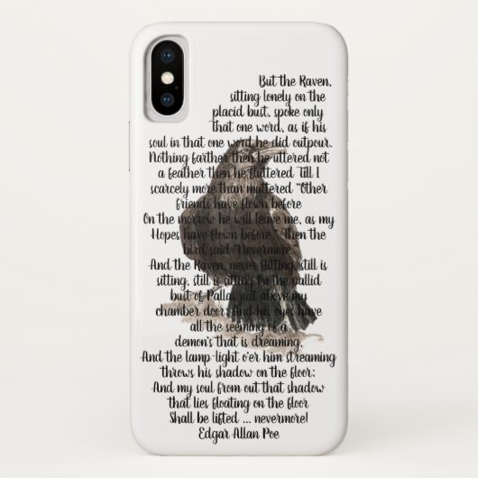 ハロウィーンEdgar Allen Poe Raven詩 Case-Mate iPhoneケース (裏面)