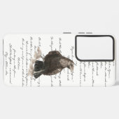 ハロウィーンEdgar Allen Poe Raven詩 Samsung Galaxyケース (左側面)