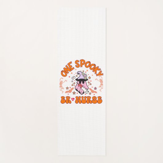 ハロウィーンER看護師 – One Spooky ER看護師、スケルトン ヨガマット (正面)