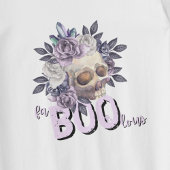 ハロウィーンFaBOOlousスカルとバラ Tシャツ