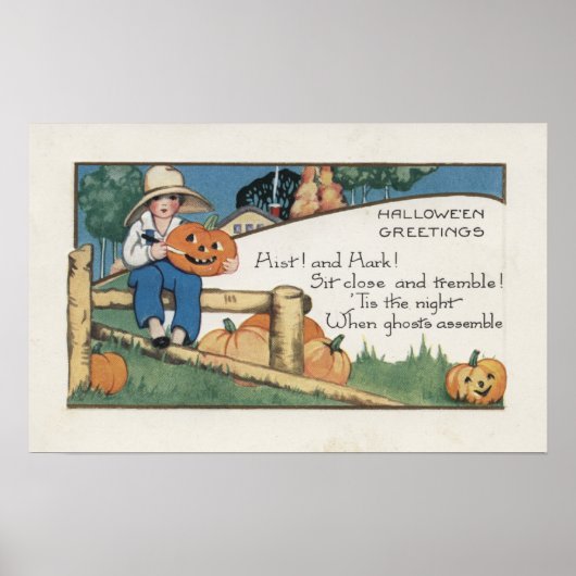 ハロウィーンGreetingHistとハルク ポスター (正面)