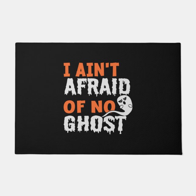ハロウィーンIアイントノー幽霊誕生日 ドアマット (正面)