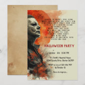 ハロウィーンI詩 招待状 (正面/裏面)