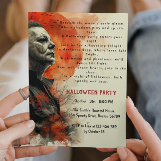 ハロウィーンI詩 招待状