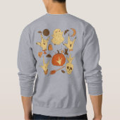 ハロウィーンILY - ASLデザイン スウェットシャツ (裏面)