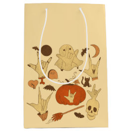 ハロウィーンILY - ASLデザイン ミディアムペーパーバッグ