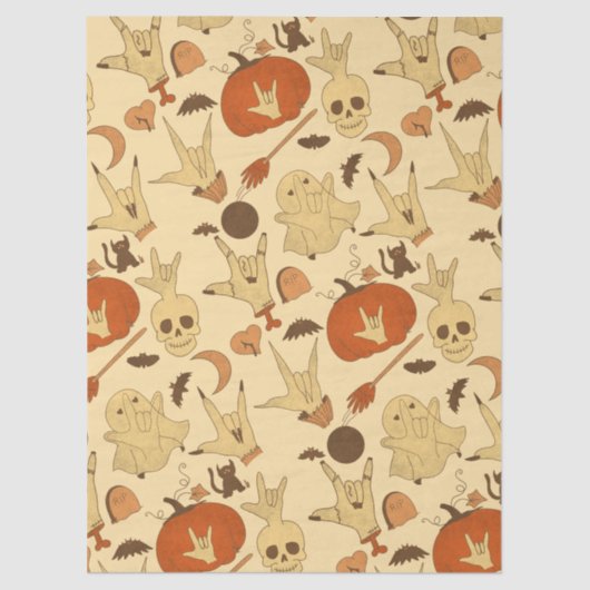 ハロウィーンILY - ASLデザイン 薄葉紙 (正面)