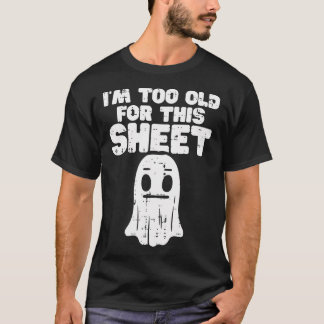 ハロウィーンImは古すぎてこのシート幽霊の衣装 Tシャツ