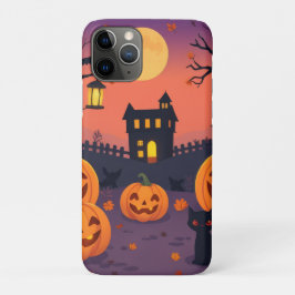 ハロウィーンiPhone & iPadケース – かわいいカボチャ&スパック iPhone 11 Proケース