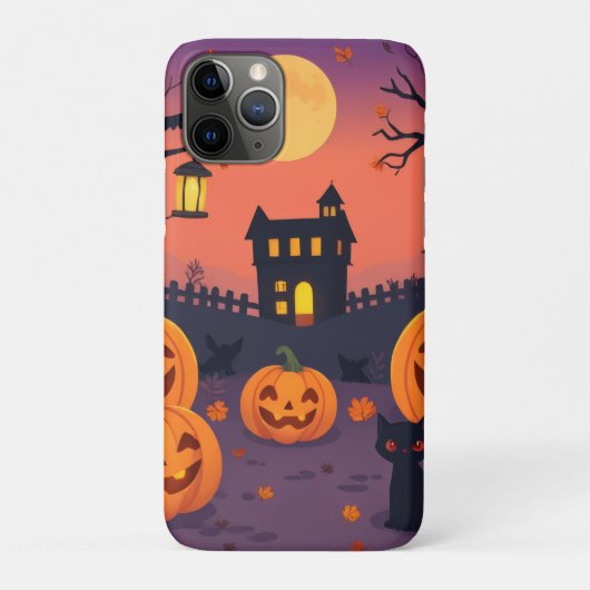 ハロウィーンiPhone & iPadケース – かわいいカボチャ&スパック Case-Mate iPhoneケース (裏)