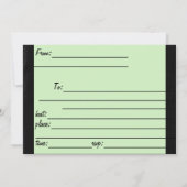 ハロウィーン'It'z Halloween Let'zパーティー'招待状 (裏面)