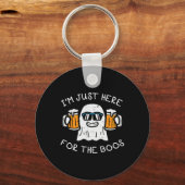 ハロウィーンJust Here Boos幽霊おもしろい衣装M キーホルダー (正面)