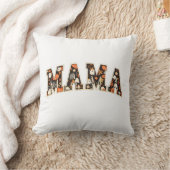 ハロウィーンMAMA-レトロバーシティ幽霊&パンプク クッション (ブランケット)