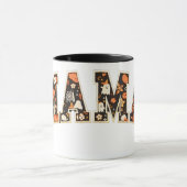 ハロウィーンMAMA-レトロバーシティ幽霊&パンプク マグカップ (中央)