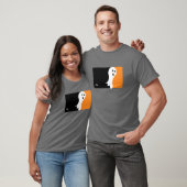 ハロウィーンMVP幽霊ロゴ Tシャツ (ユニセックス)