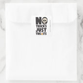 ハロウィーンNoトリックJust Treats スクエアシール (バッグ)