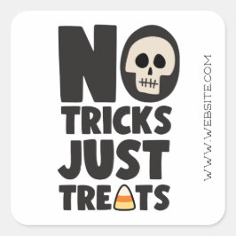 ハロウィーンNoトリックJust Treats スクエアシール