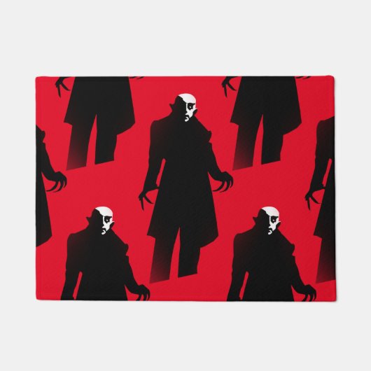 ハロウィーンnosferatu door mat doormat ドアマット (正面)