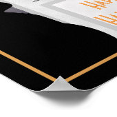 ハロウィーンRIPトンムストーン猫ポスター ポスター (角)