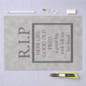 ハロウィーンRIPフレッドツームストーンデコップデコール 薄葉紙 (クラフト)