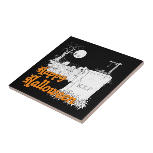 ハロウィーンRIP タイル (側面)
