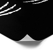 ハロウィーンS胸スケルトンハンズブレストおもしろいコステ ポスター (角)