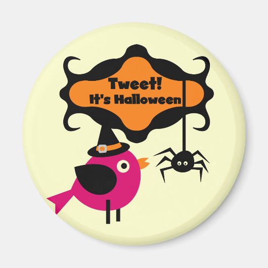 ハロウィーンTシャツとギフトをツイート マグネット (正面)
