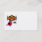 ハロウィーンTシャツとギフトをツイート 名刺 (裏面)