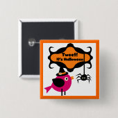 ハロウィーンTシャツとギフトをツイート 缶バッジ (正面&裏面)