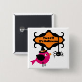 ハロウィーンTシャツとギフトをツイート 缶バッジ (正面&裏面)