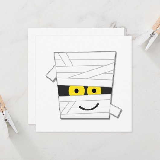 ハロウィーンTシャツとプレゼント カード (正面/裏面インサイチュ)