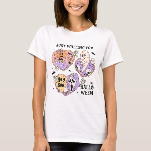 ハロウィーンTシャツを待っている Tシャツ (正面)