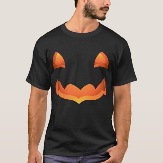 ハロウィーンTシャツカボチャTシャツJack-o-lanternシャツ Tシャツ (正面)