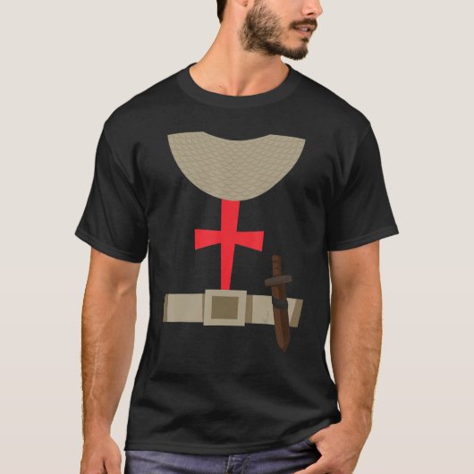 ハロウィーンTシャツナイト装甲刀装甲スーツD Tシャツ (正面)