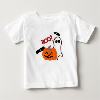 ハロウィーンTシャツブキッズトップブラックとホワイト ベビーTシャツ