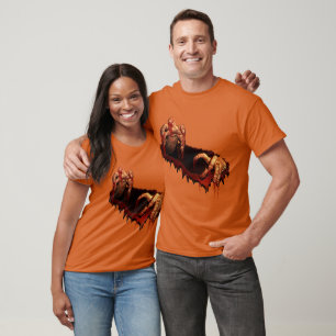 ハロウィーンTシャツホラーゾンビ完全に死んでいなTシャツ Tシャツ