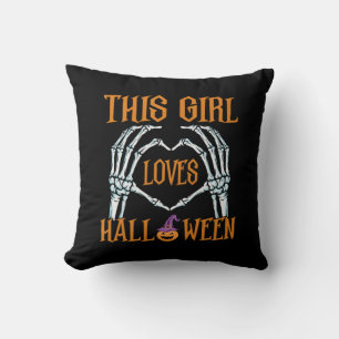 ハロウィーンthis Girl Loves Halloweens誕生日 クッション