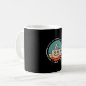 ハロウィーンTouchマイコーヒーと私はクリスマスを飲む コーヒーマグカップ (正面左)
