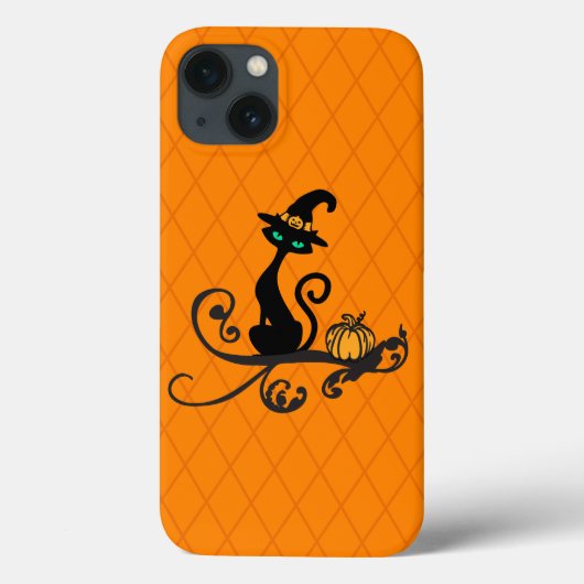 ハロウィーンWItch猫 Case-Mate iPhoneケース (裏面)