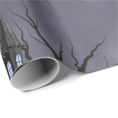 ハロウィ不気味ンハ幽霊のよく出るウス&パンプキン ラッピングペーパー (ロールコーナー)