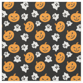 ハロウィ不気味ン幽霊たち&ハロウィーンのカボチャのちょうちん ファブリック