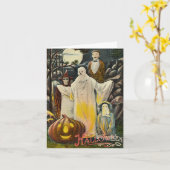 ハロウィ不気味ン カード (黄色い花)