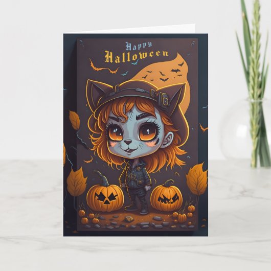 ハロウィ不気味ン カード (正面)