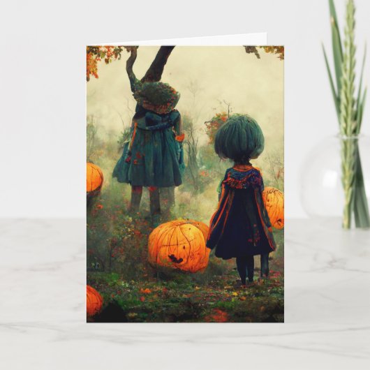 ハロウィ不気味ン カード (正面)