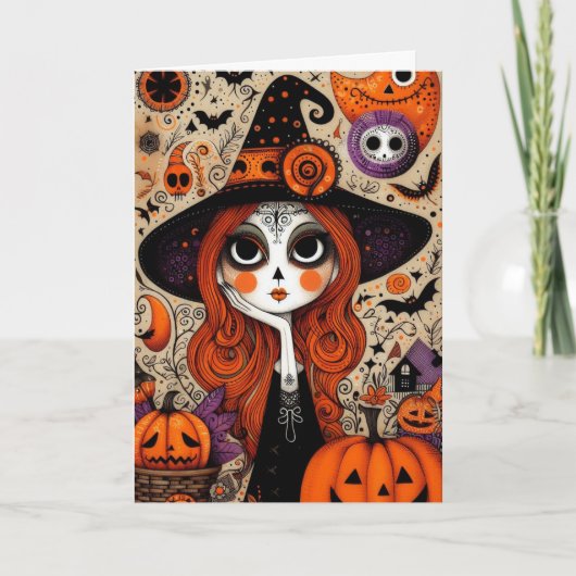 ハロウィ不気味ン カード (正面)