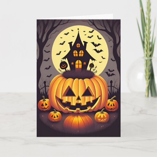ハロウィ不気味ン カード (正面)