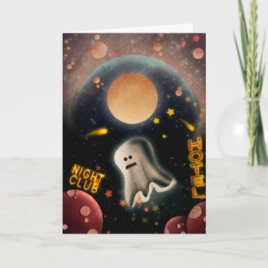 ハロウィ不気味ン カード (正面)